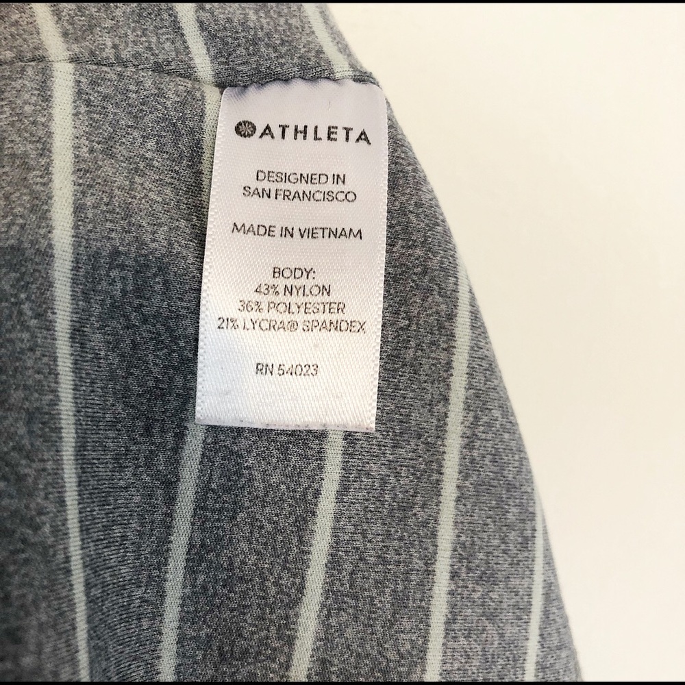 XL Athleta 7/8 Length Leggings, Gray & White - Picture 2 of 4